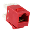 JACK RJ45 CAT5E SL ROJO xUNI