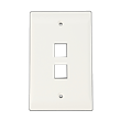 FACE PLATE 2P ECONO BLANCO