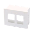 PORTA MODULO 2 RJ45 BL