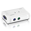 KVM SWITCH 2 PORT PS2