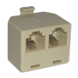 ADAPTADOR PLUG RJ11 2JACK RJ11