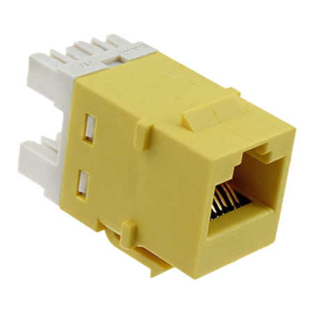 JACK RJ45 CAT5E SL AMARIL xUNI