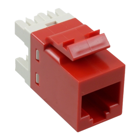 JACK RJ45 CAT6 SL ROJO xUNI