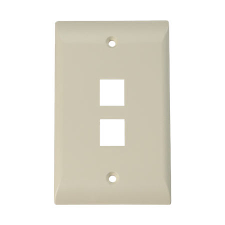FACE PLATE 2P ECONO BEIGE
