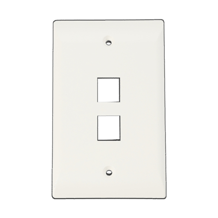 FACE PLATE 2P ECONO BLANCO