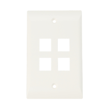 FACE PLATE 4P ECO PORT ETIQ BL