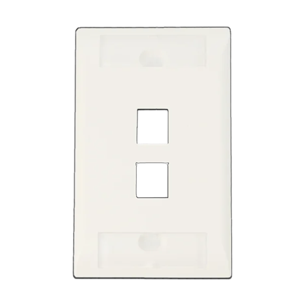 FACE PLATE 2P ECO PORT ETIQ BL