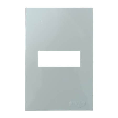 TAPA 1 PUNTO LINEA ESPEJO BL