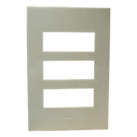 TAPA 3 PUNTOS LINEA ESPEJO BL