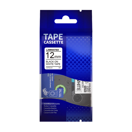 CINTA LAMINADA 12mm NG/BL