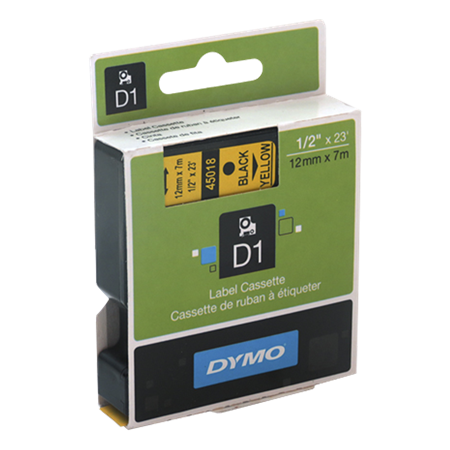 CINTA D1 PLAST NEG/AMR 12mm 7m