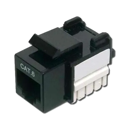 JACK RJ45 CAT6 NEGRO GIGALAN
