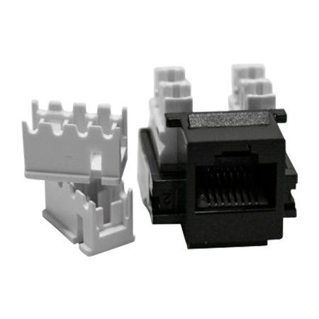 JACK RJ45 CAT5E NEGRO