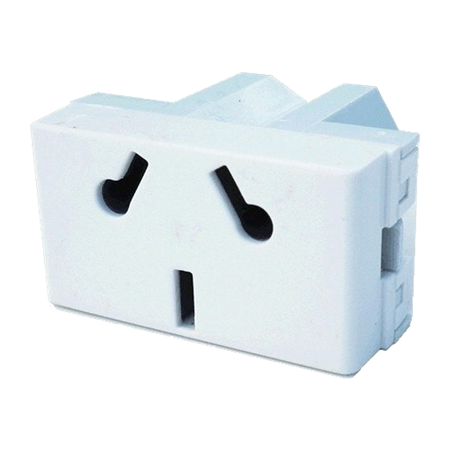 MODULO TOMA 2P+T DUAL VERO BCA