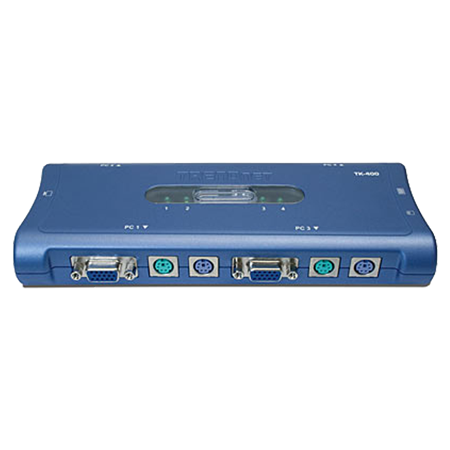 KVM SWITCH 4 PORT PS2