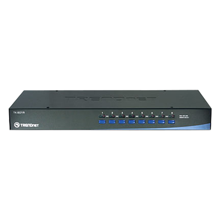 KVM SWITCH 8 PORT PS2 RACK