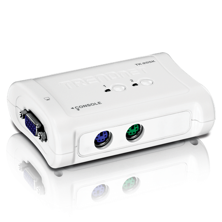 KVM SWITCH 2 PORT PS2