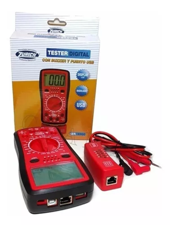 TESTER DIGIT C/PROBA UTP y USB